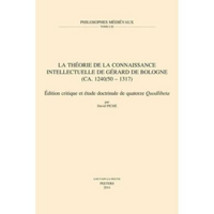 Couverture du livre La théorie de la connaissance intellectuelle de Gérard de Bologne