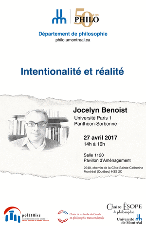 Affiche de la conférence Intentionalité et réalité